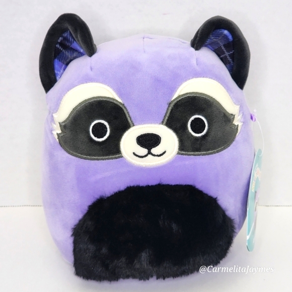 AMARYLLIS 🦝 FTM Blue & Black Fur Raccoon Girly Goth Squad Original Squishmallow - Picture 1 of 8